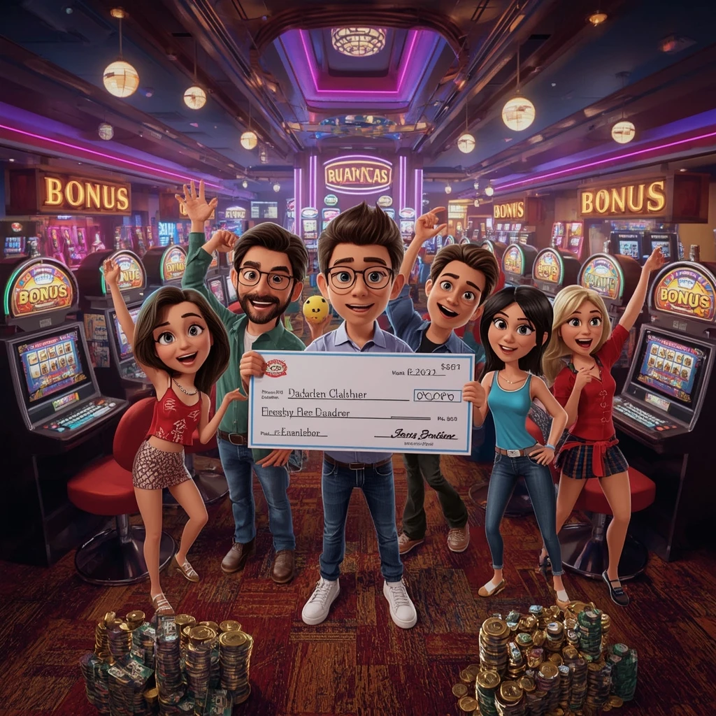 bonus dans les mains d'un homme au WHITE LION CASINO