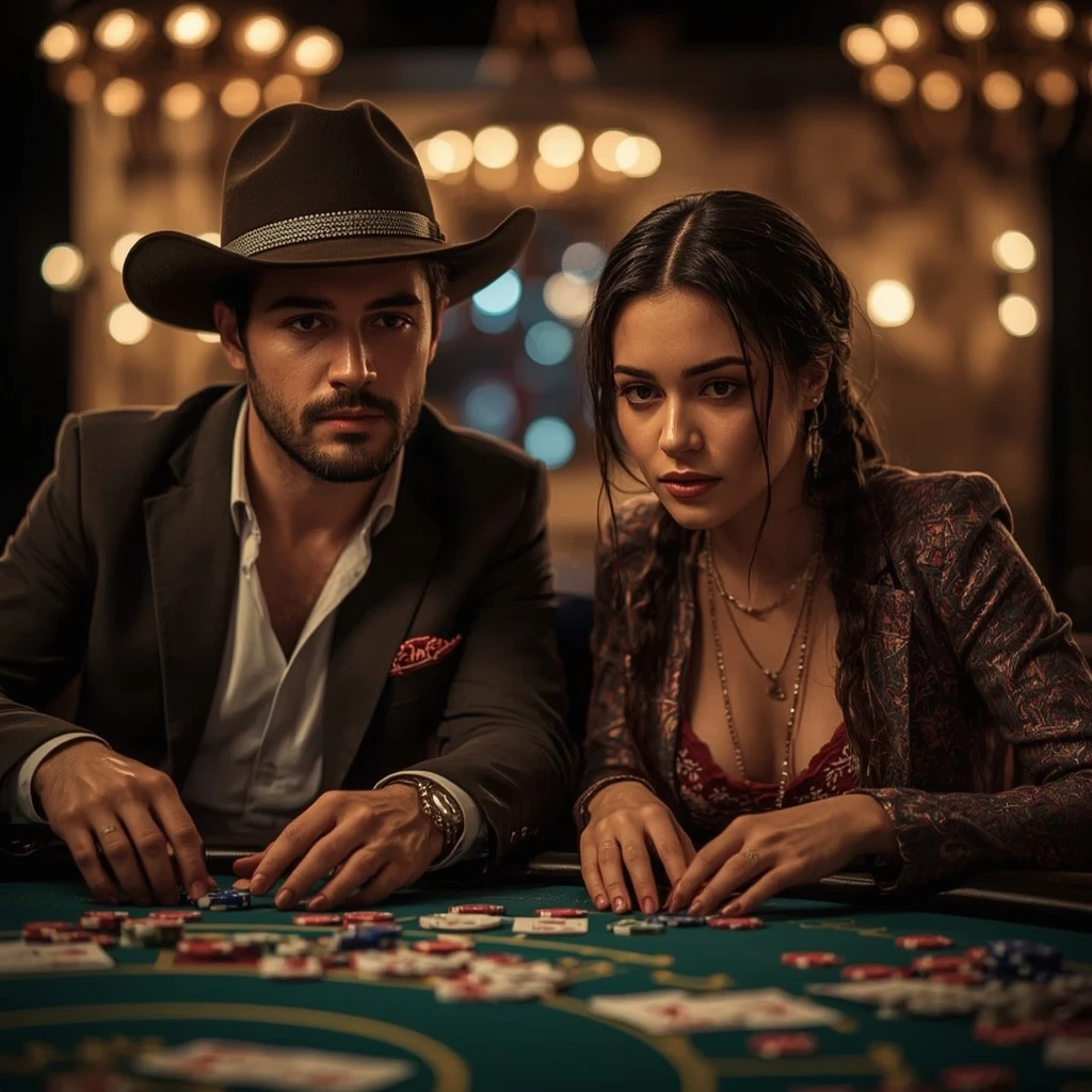 photo de deux joueurs de poker White Lion Casino